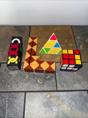 Kids Puzzle Pack with Yellow, Red, Green & Blue Pieces